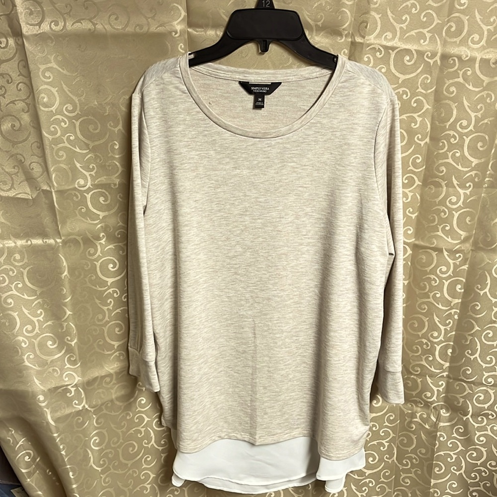 Hardly worn Vera Bradley layered top.  Size Medium